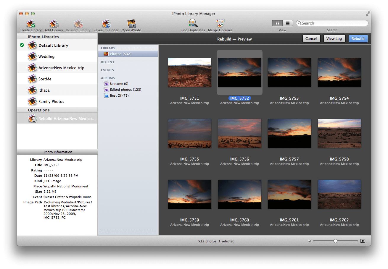 Iphoto library backup