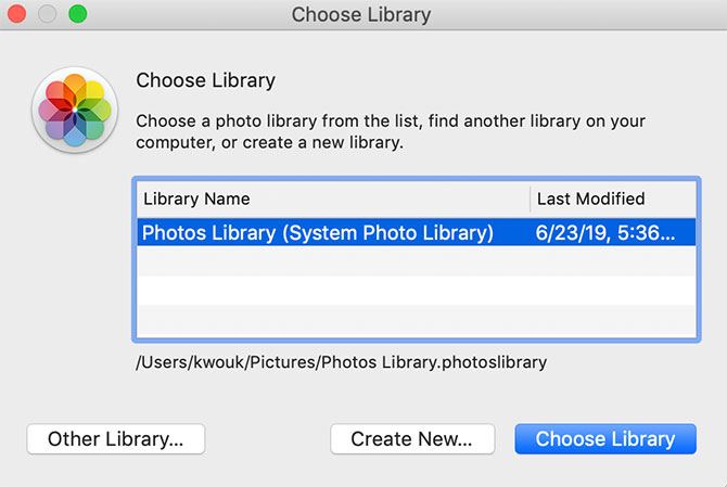 Photos change library location macbook pro