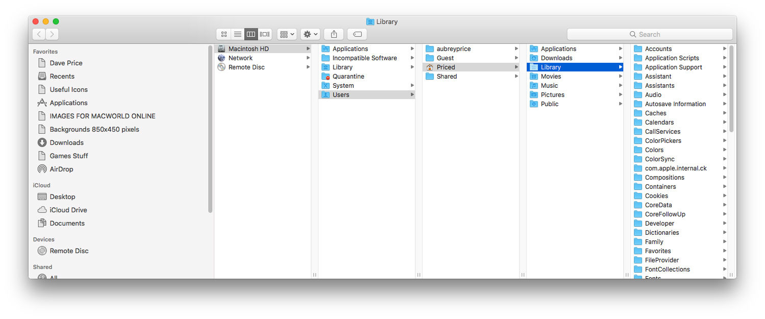 Mac Show Hidden Folders Library
